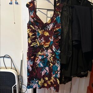 Adrianna Papell Multicolor Floral Mini Dress